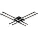 Vega Minor LED 31.25 inch Black Flush Mount Ceiling Light